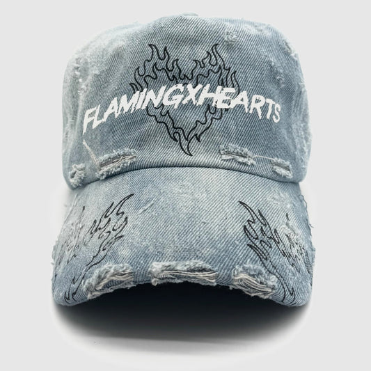 FLMXHRT CAP (SUN-FADED DENIM)