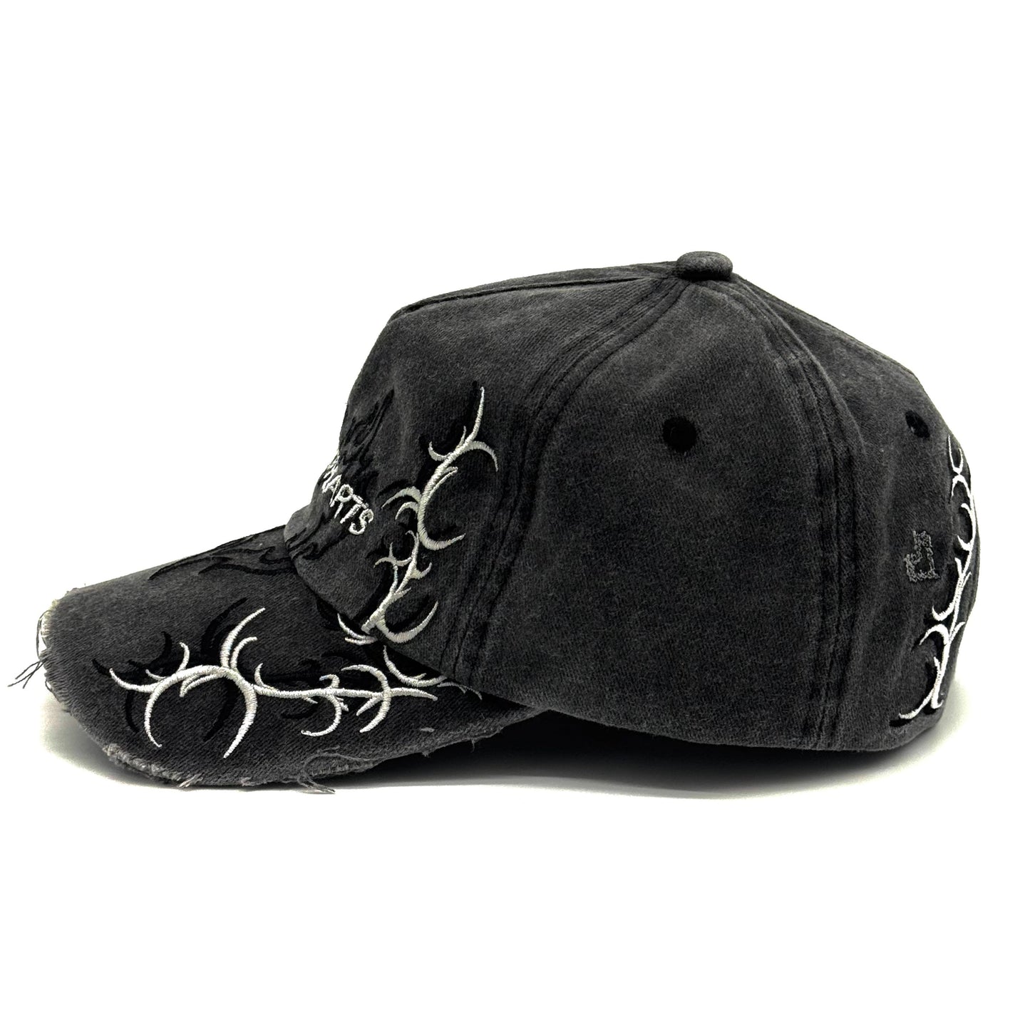 FXH//ICON CAP (FADED BLACK WASH)