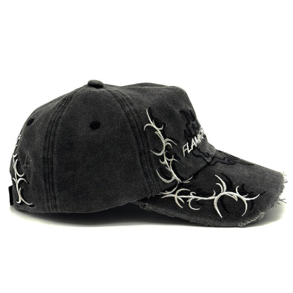 FXH//ICON CAP (FADED BLACK WASH)