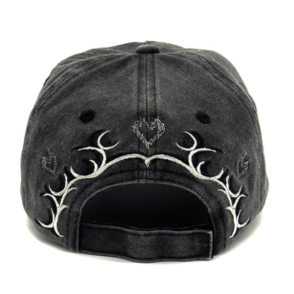 FXH//ICON CAP (FADED BLACK WASH)