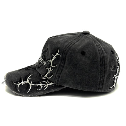 FXH//ICON CAP (FADED BLACK WASH)